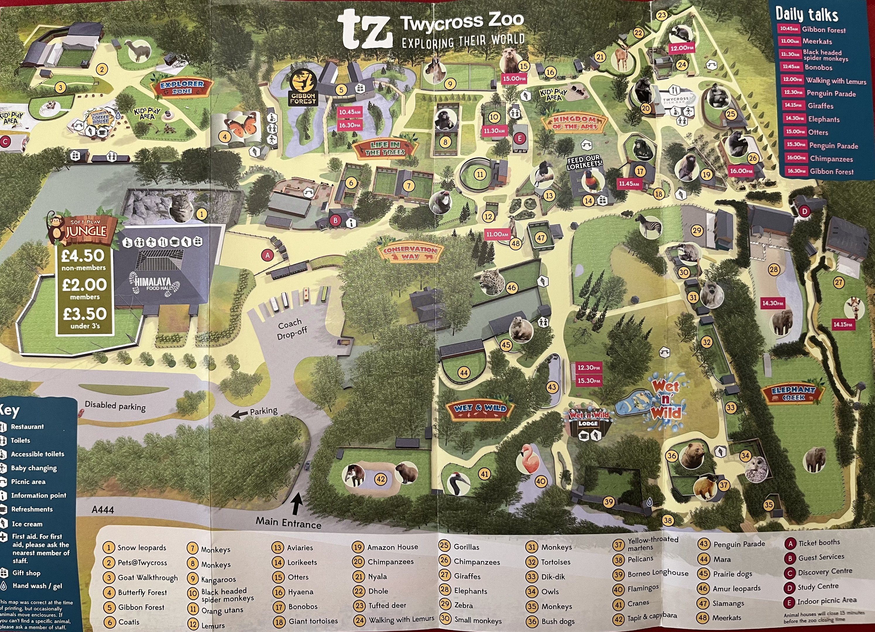 Zoo Map - Summer 2016
