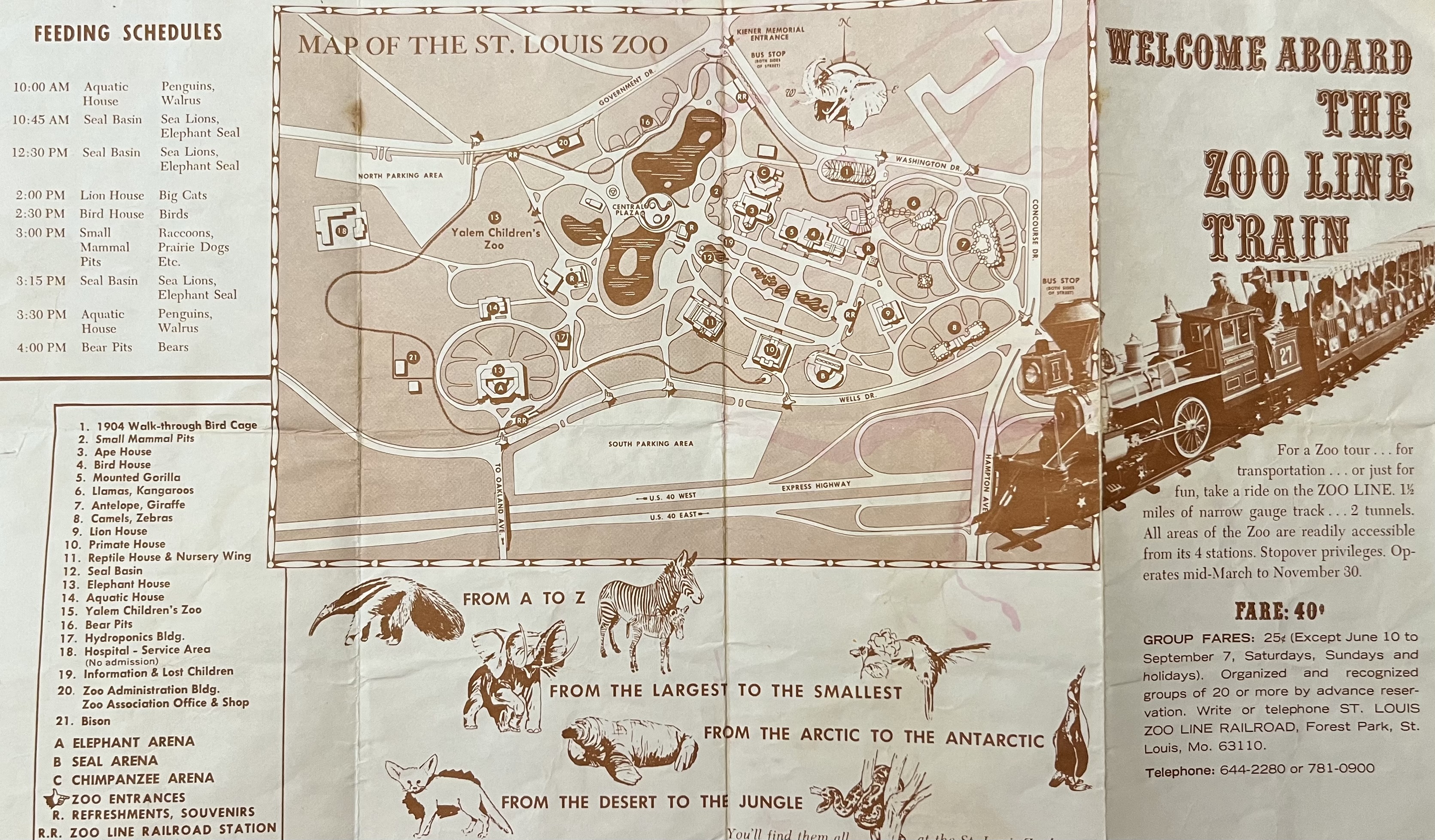 Zoo Map - undated