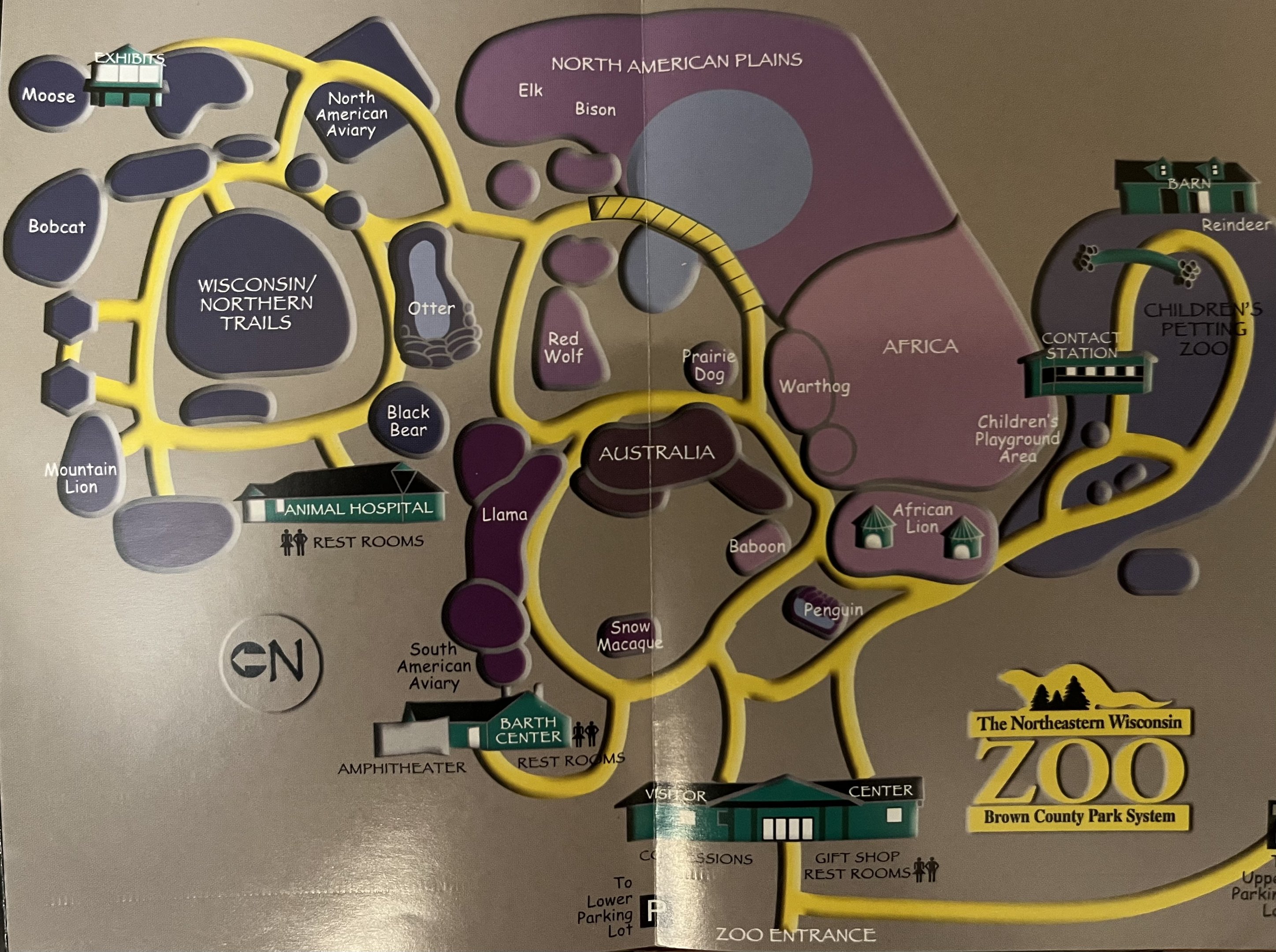 Zoo Map - undated