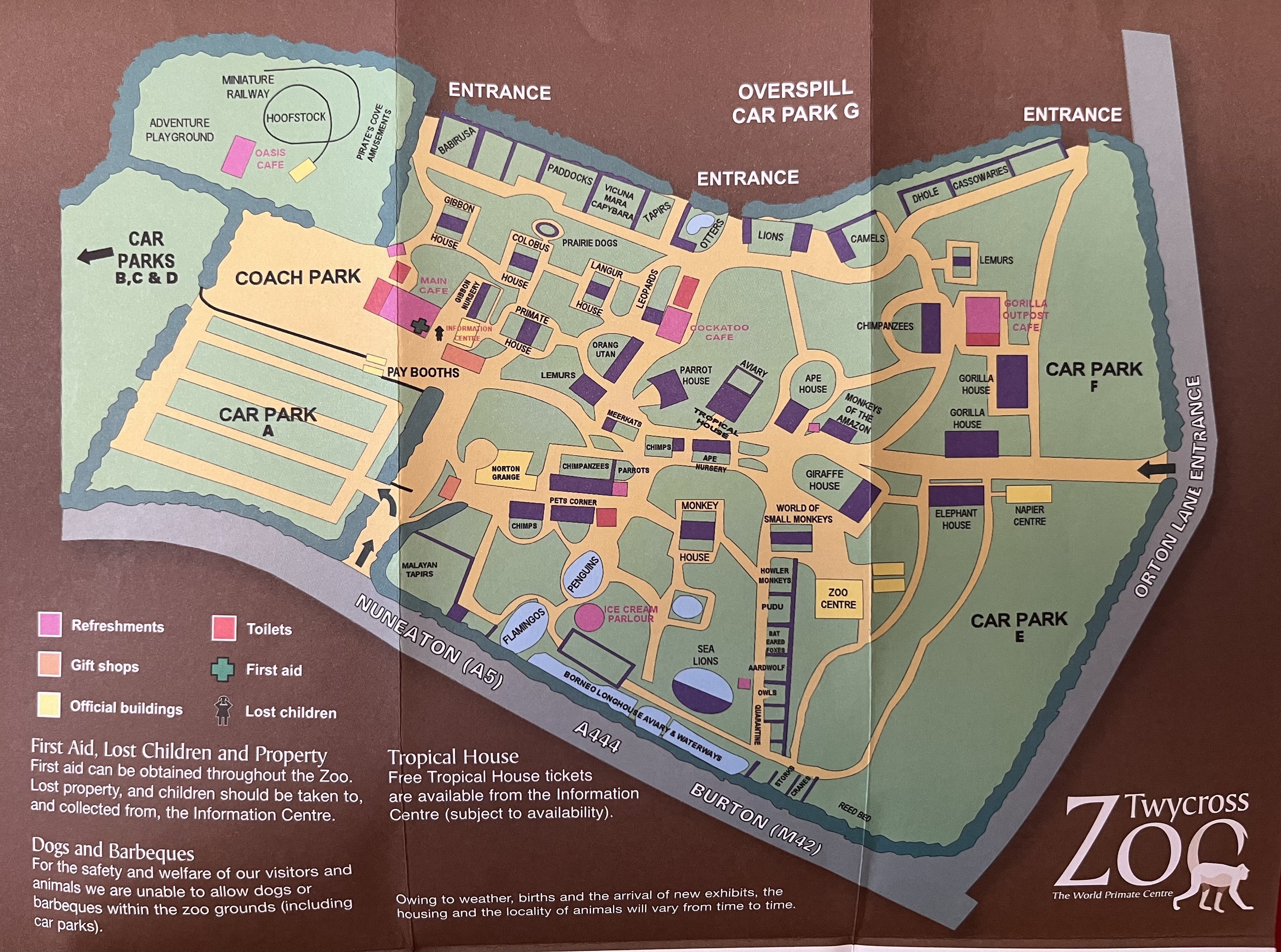 Zoo Map - undated