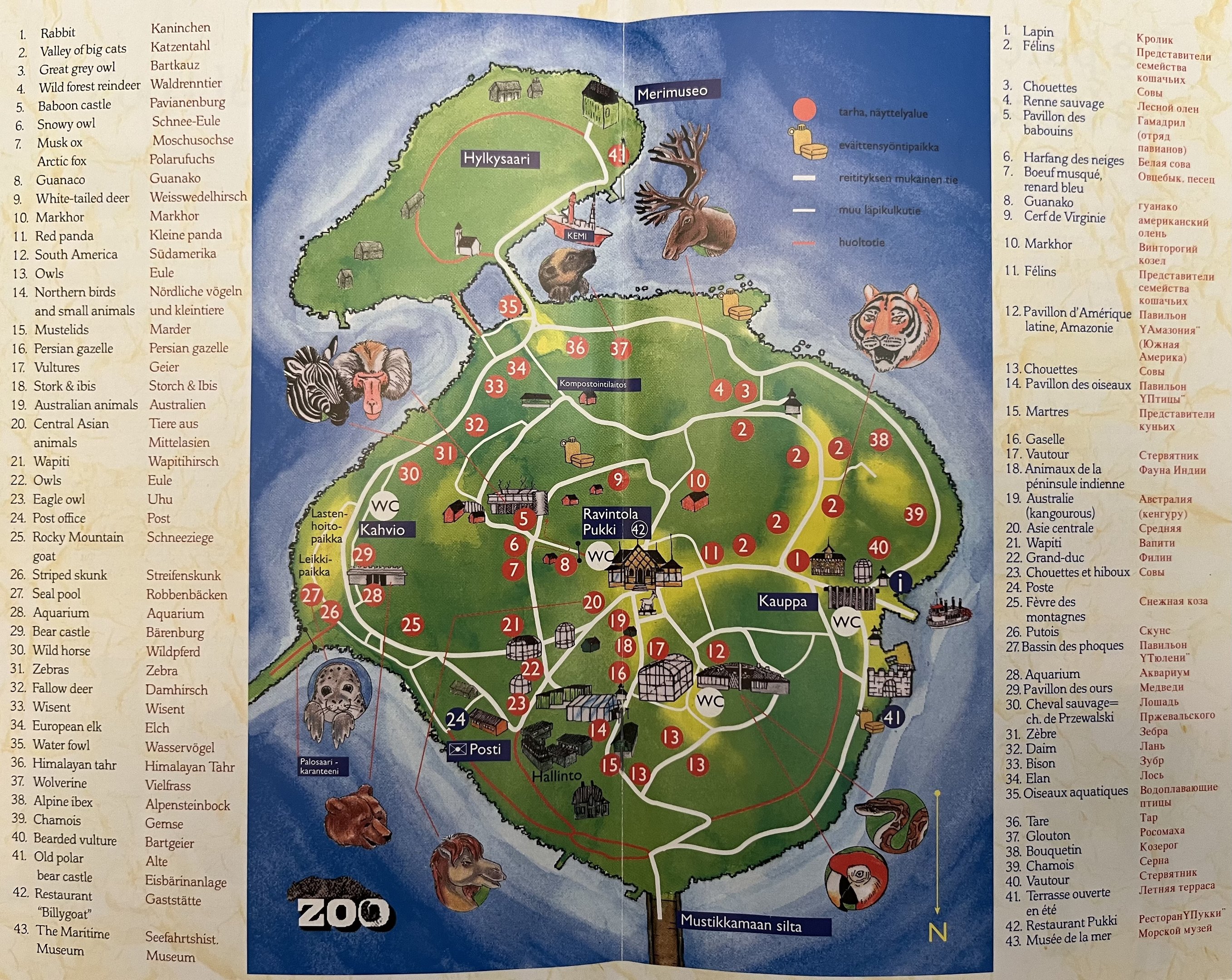 Zoo Map - undated
