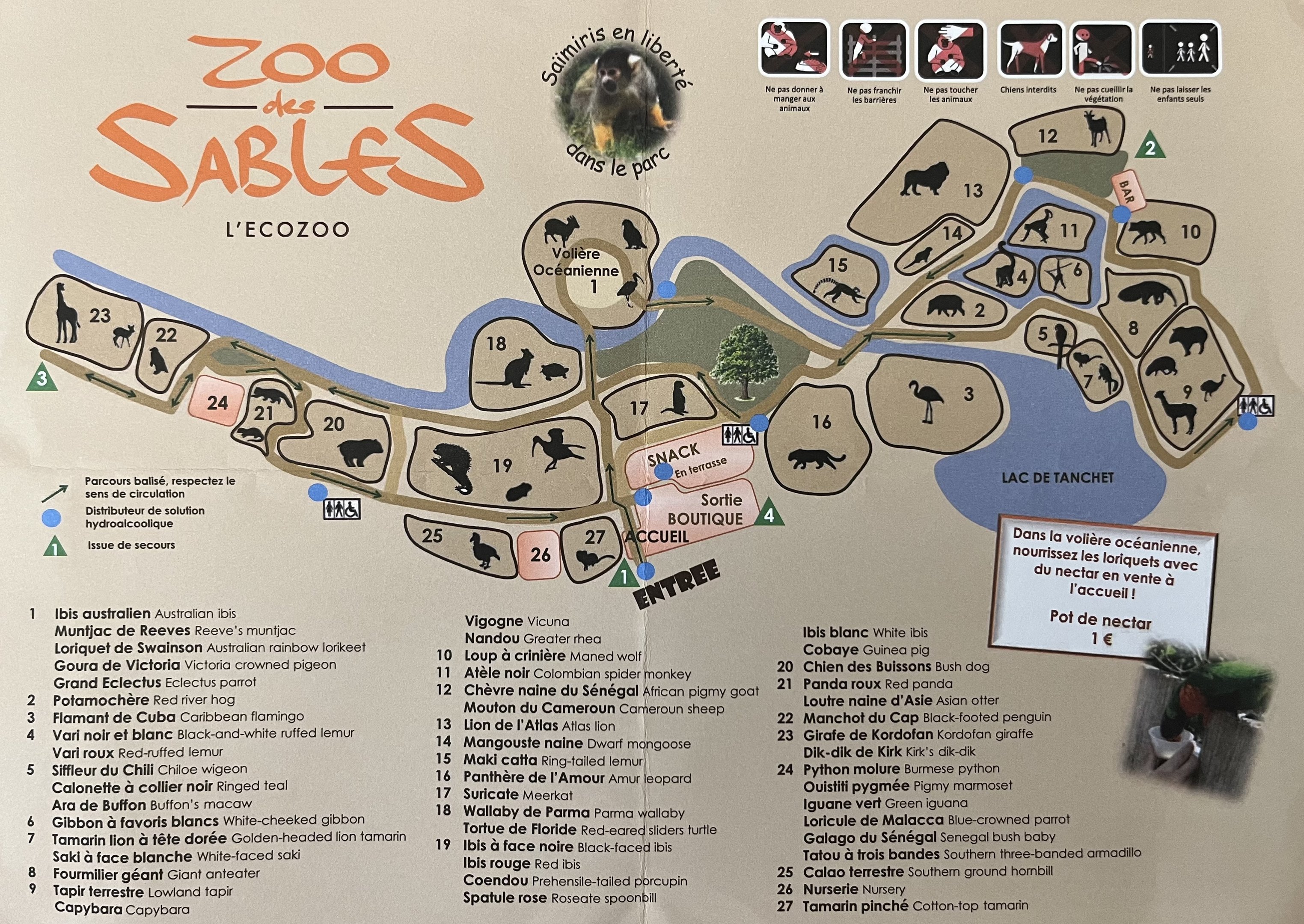 Zoo Map - undated