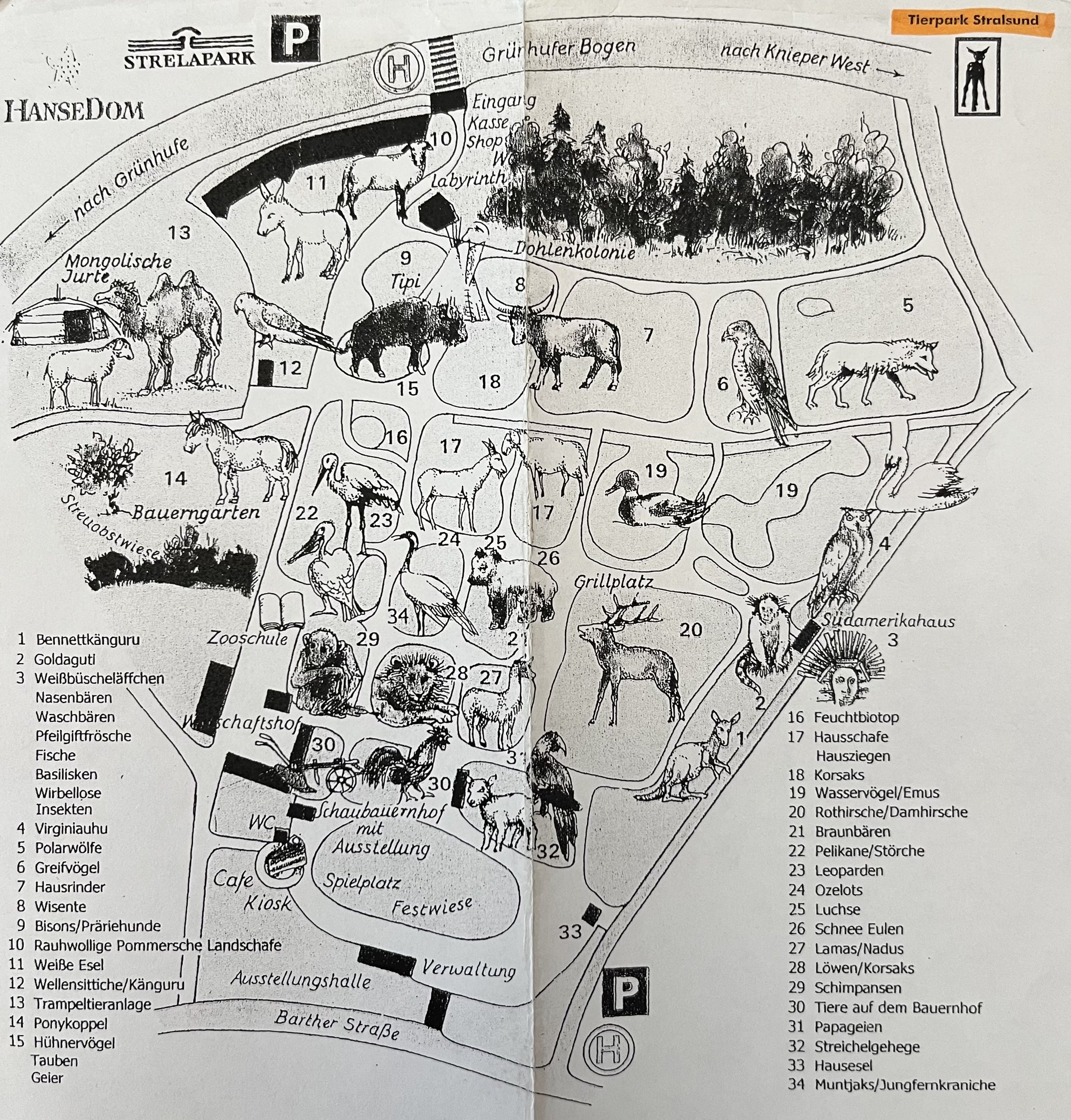 Zoo Map - undated