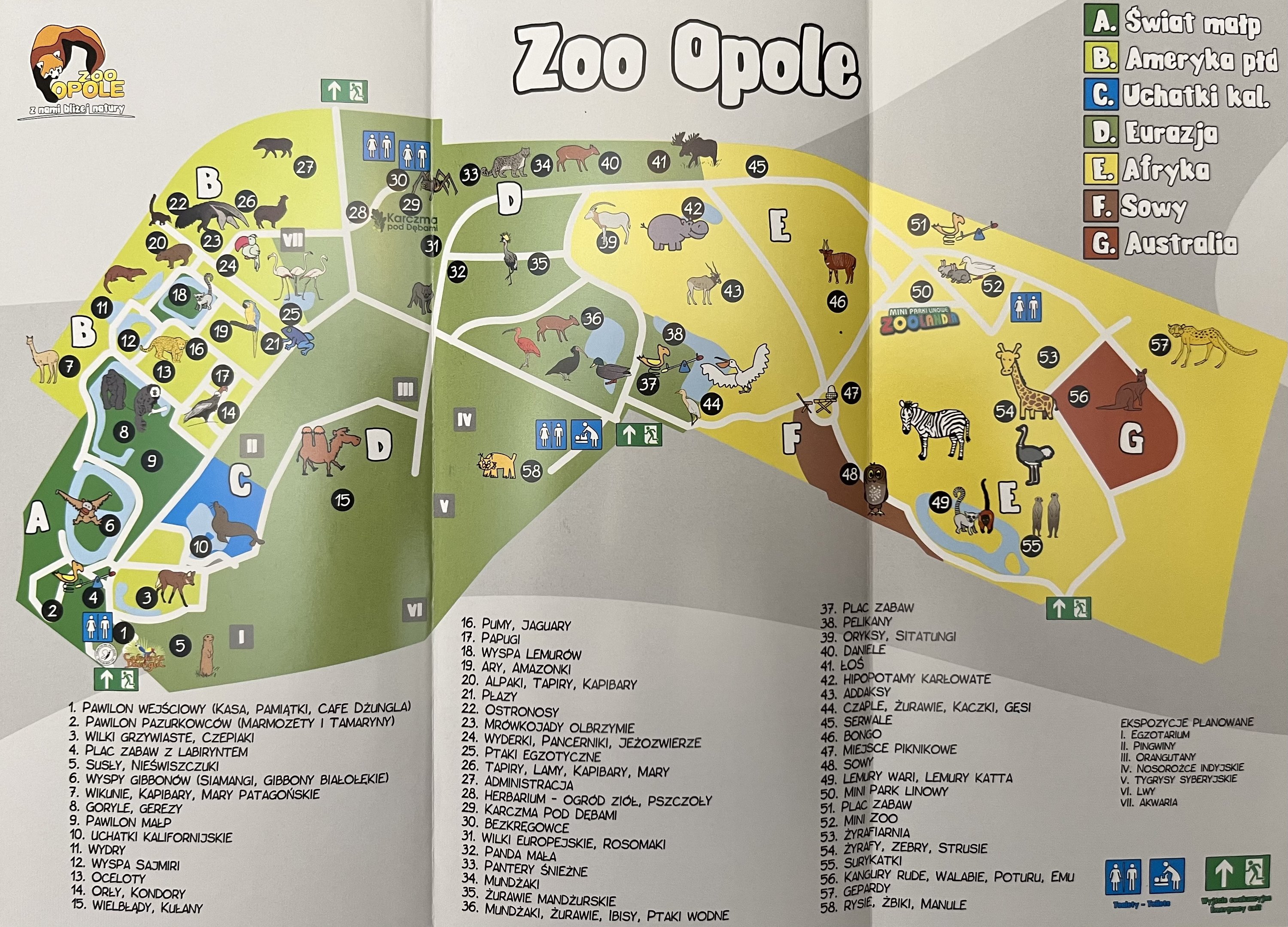 Zoo Map - undated
