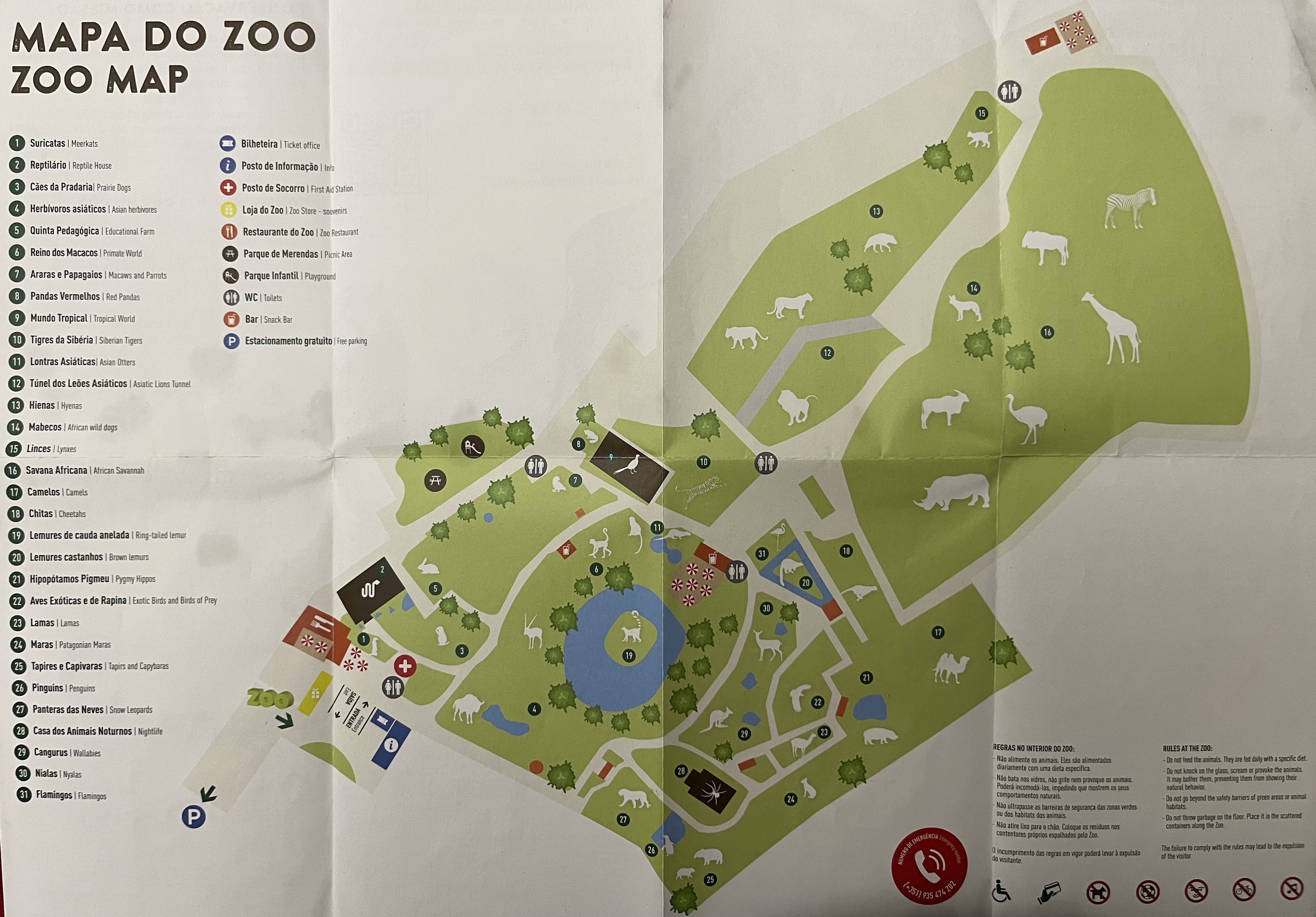 Zoo Map - undated