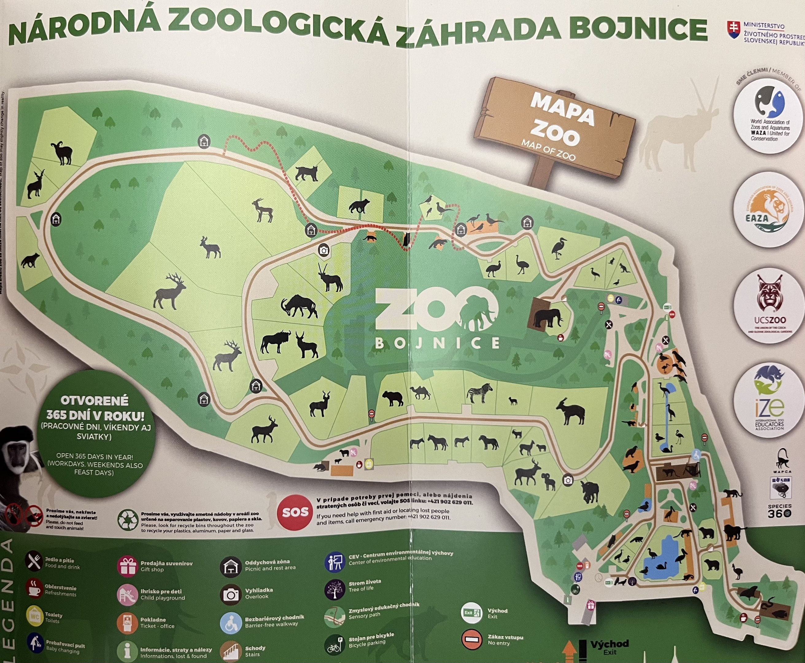 Zoo Map - undated