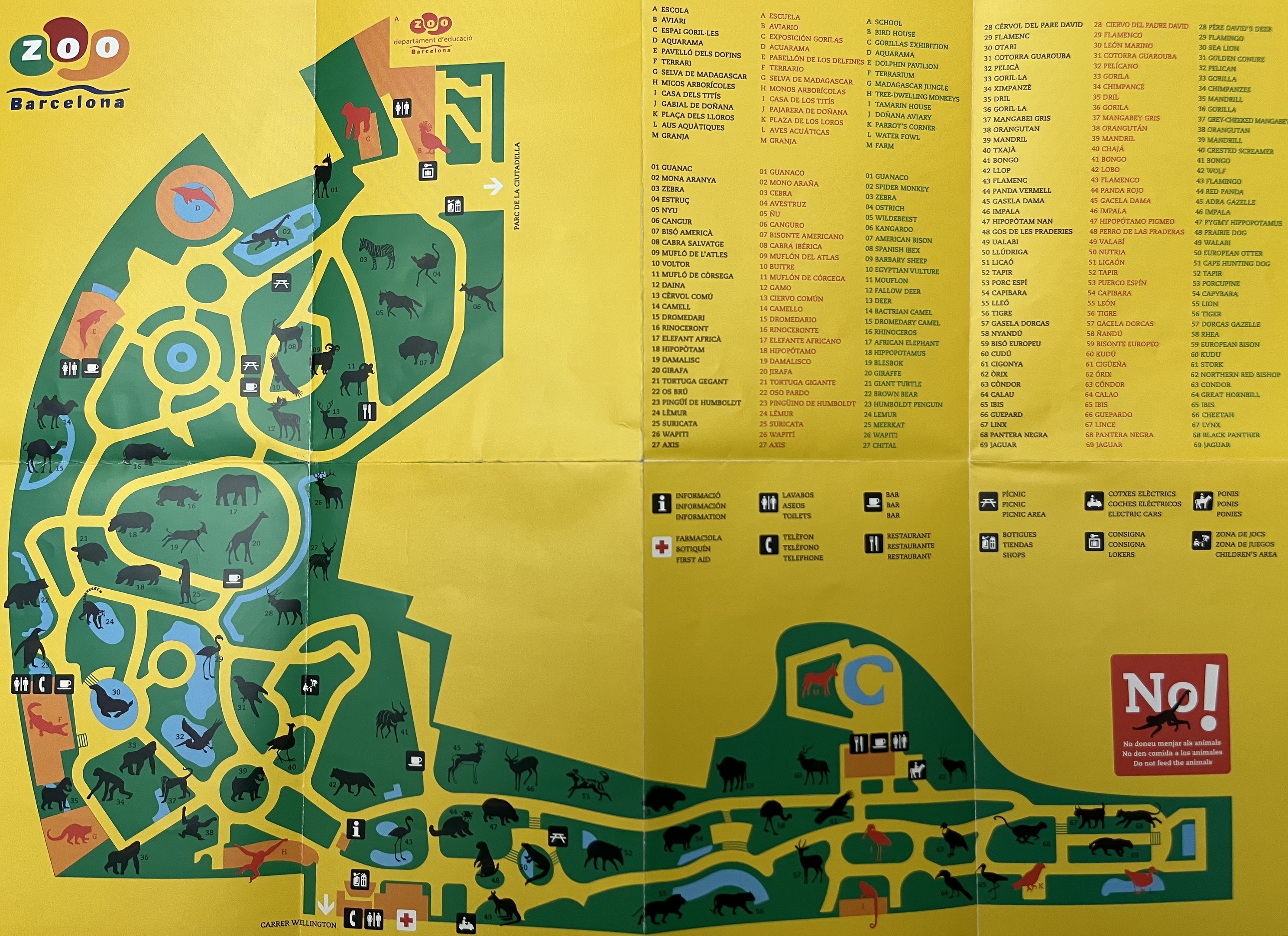 Zoo Map - undated