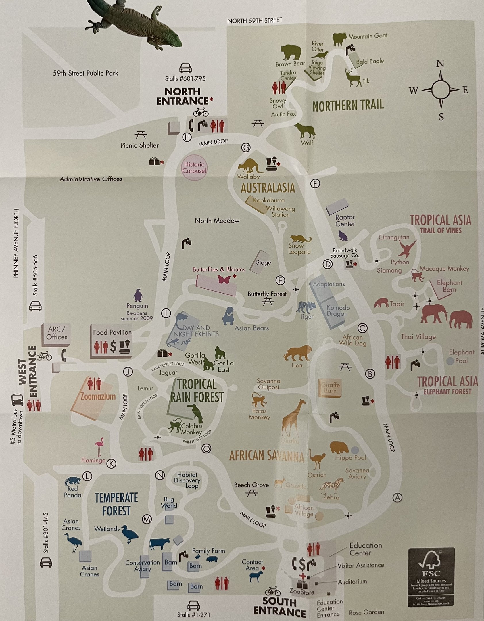Zoo Map - Winter 2008