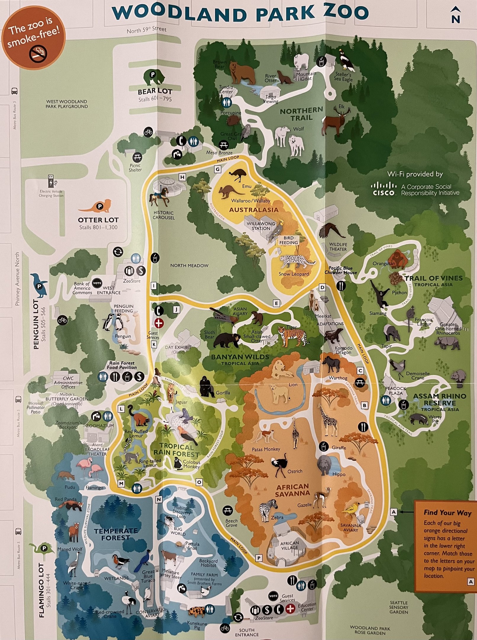 Zoo Map - Winter 2018