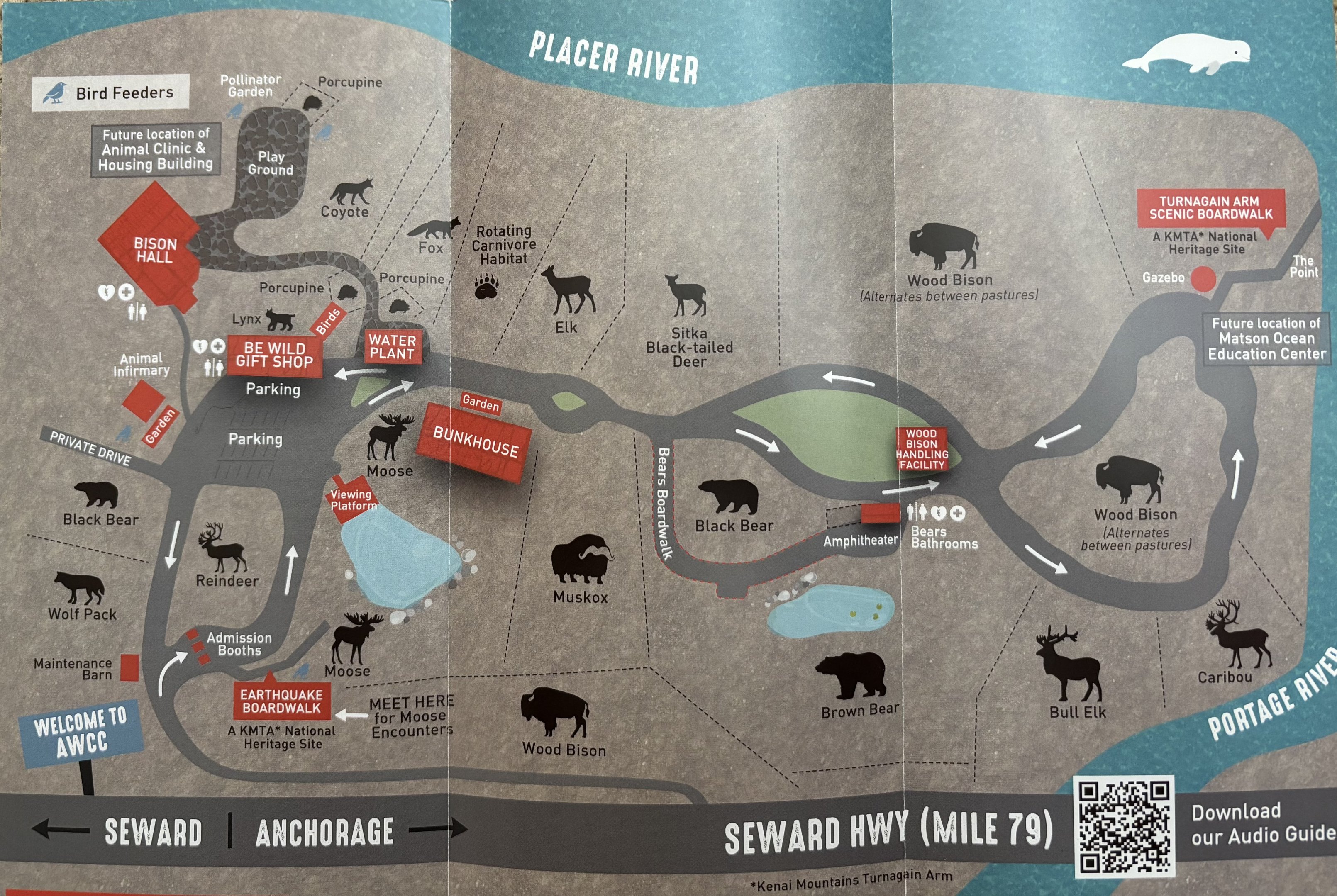 Zoo Map - with rotating carnivore habitat