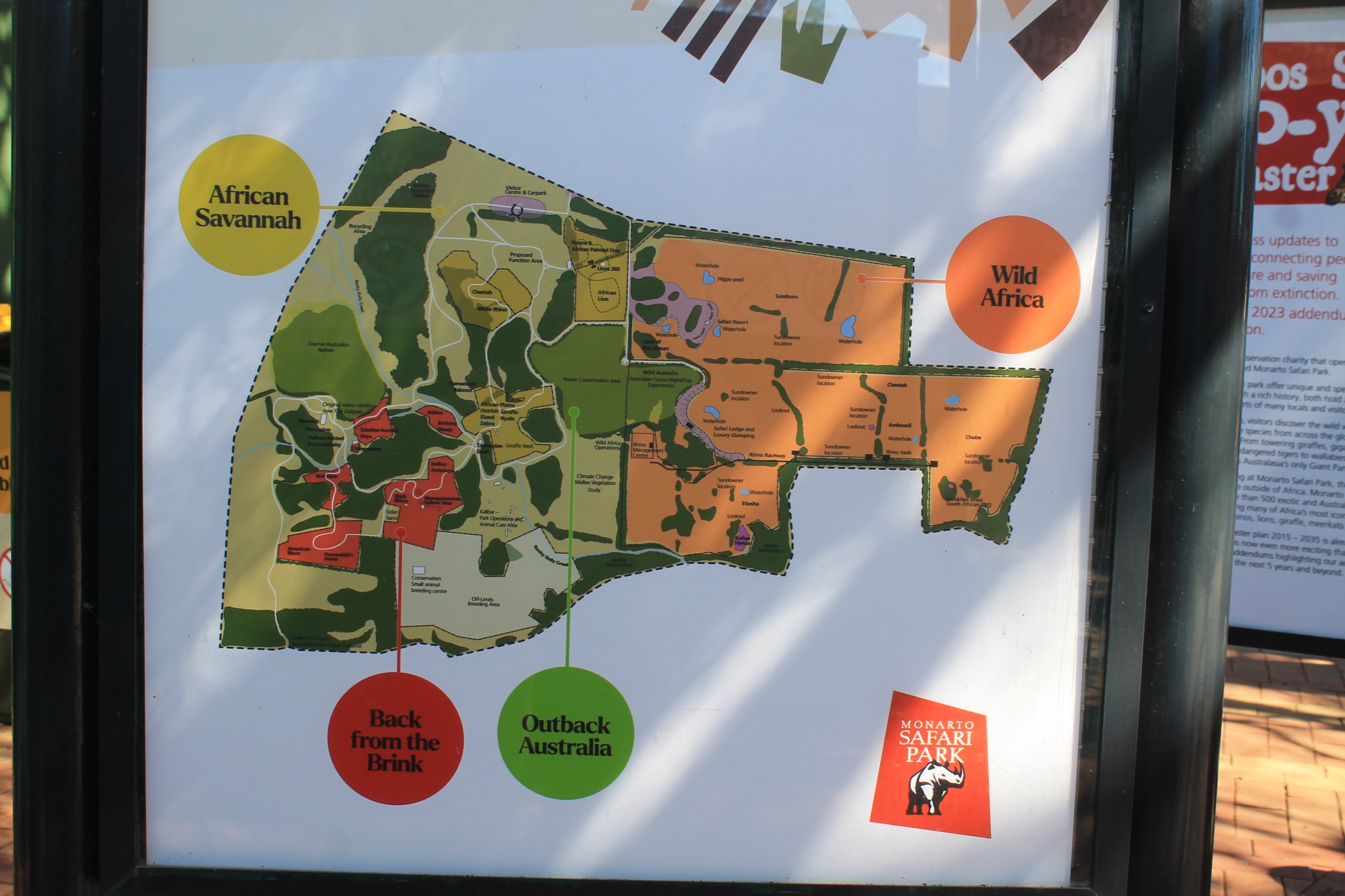 zoo masterplan sign