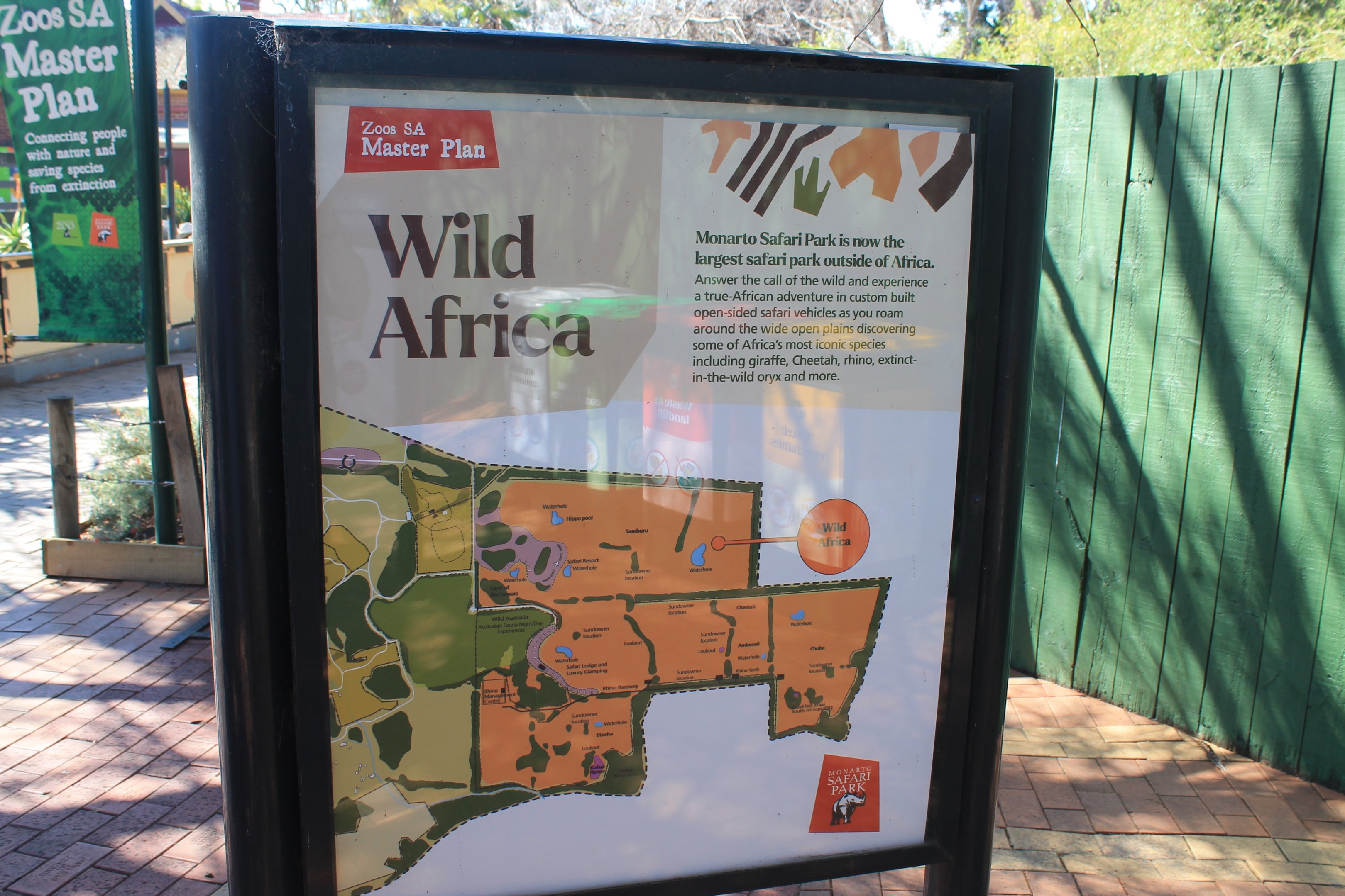 zoo masterplan sign