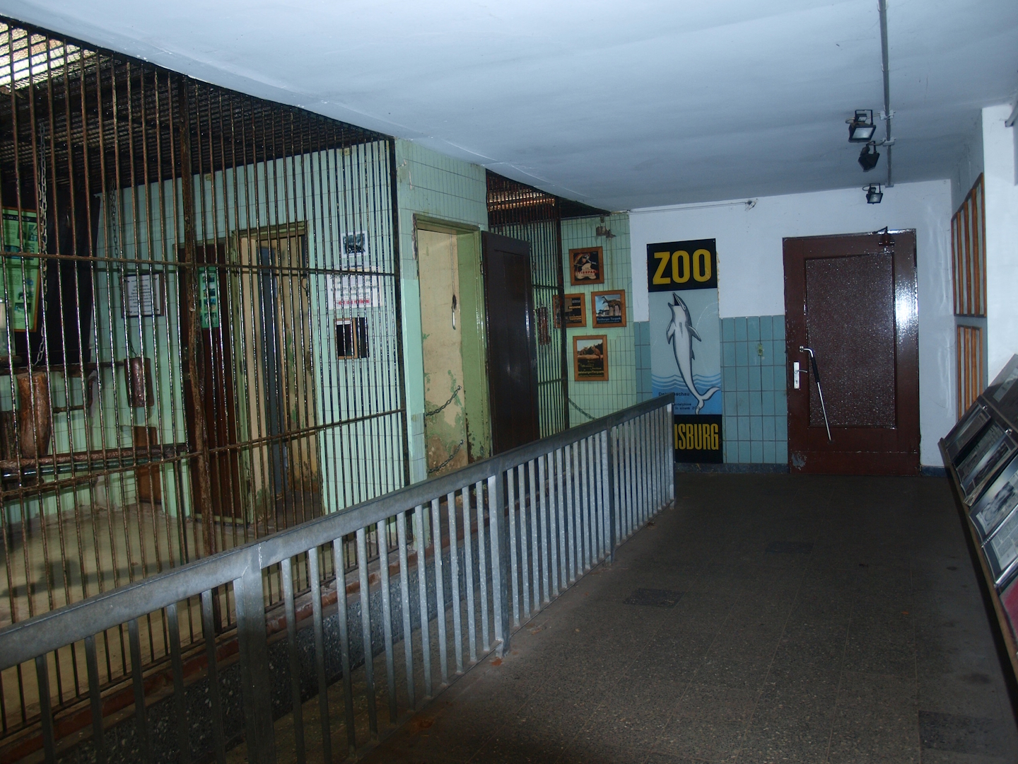 Zoo museum in old Mandrill indoor cages (now gone), 2014-10-19