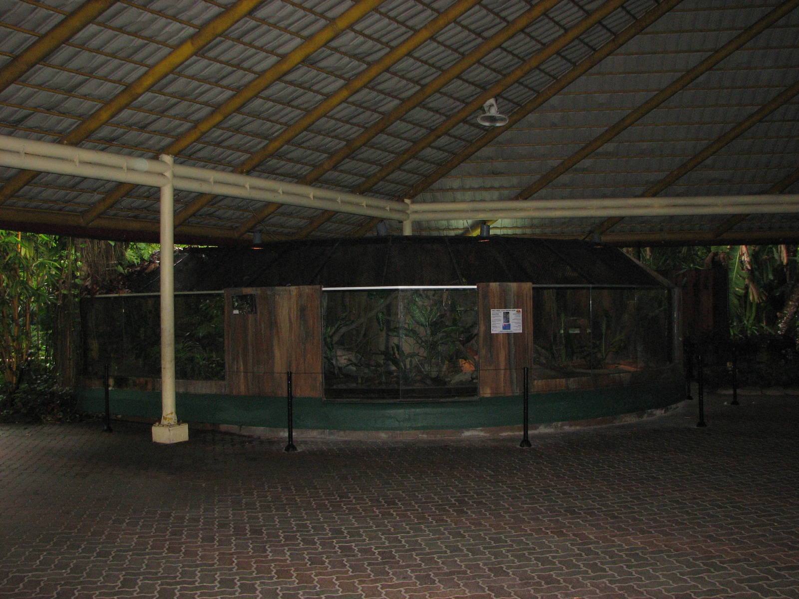 Zoo Negara Malaysia - Front of King Cobra exhibit