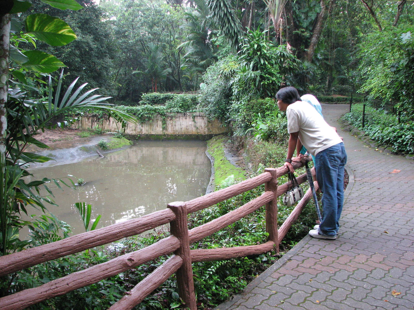 Zoo Negara Malaysia - Front of outside Gavial exhibit