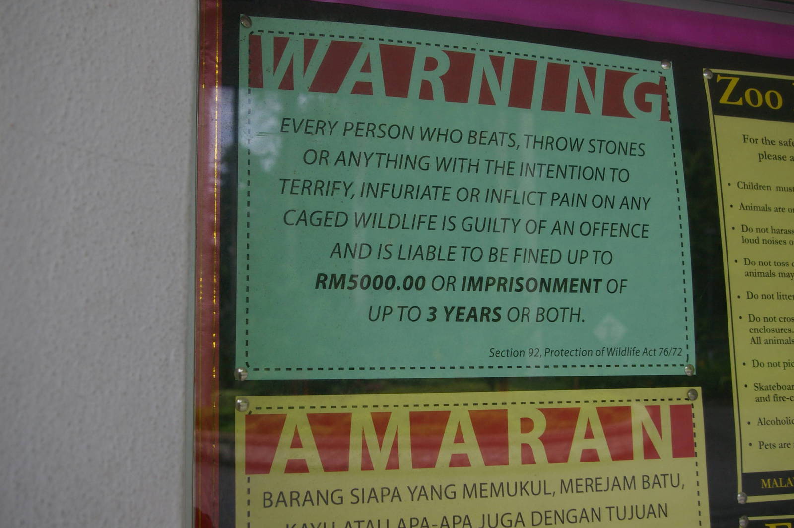 Zoo Negara sign (KL)