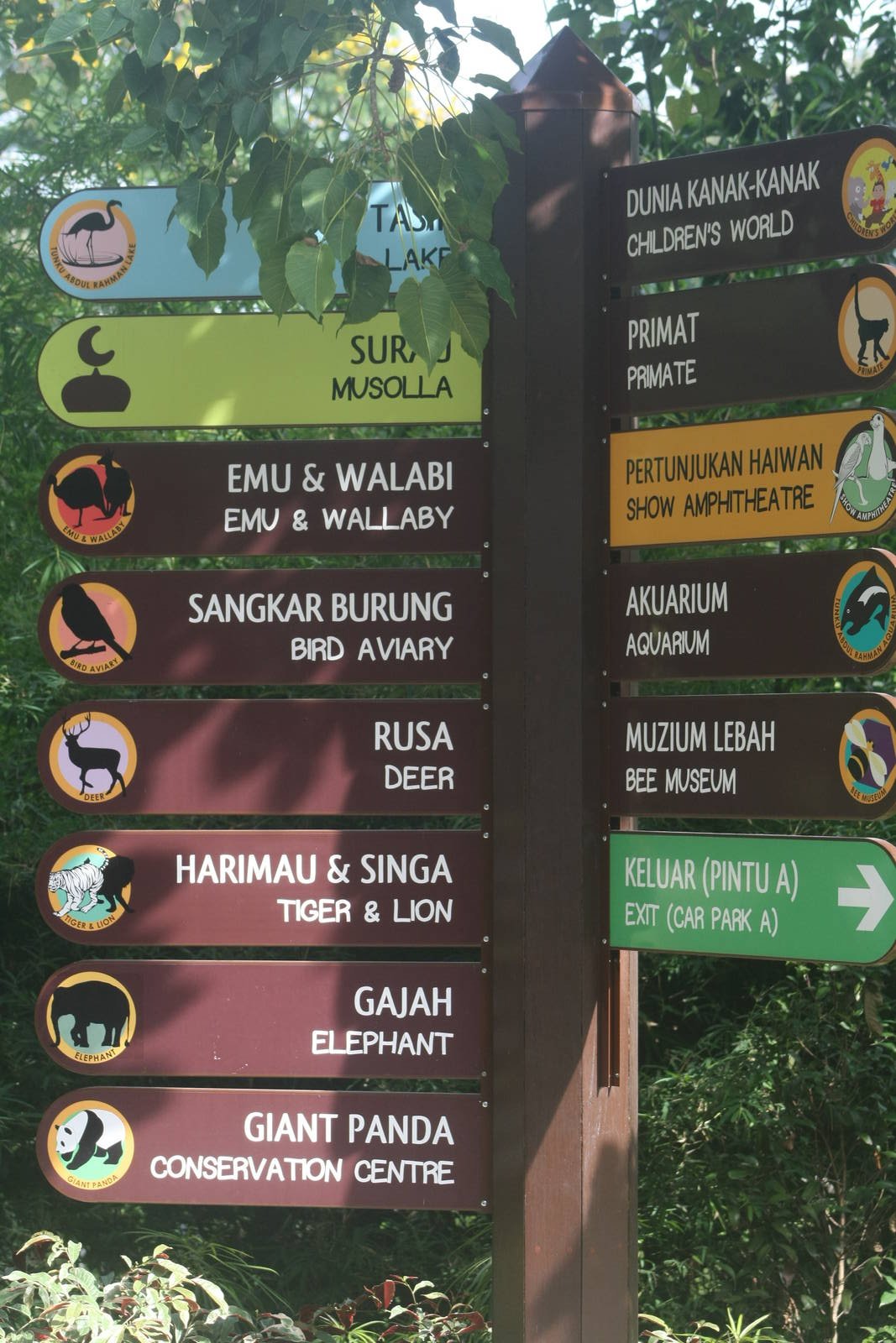 Zoo Negara Signage 2015