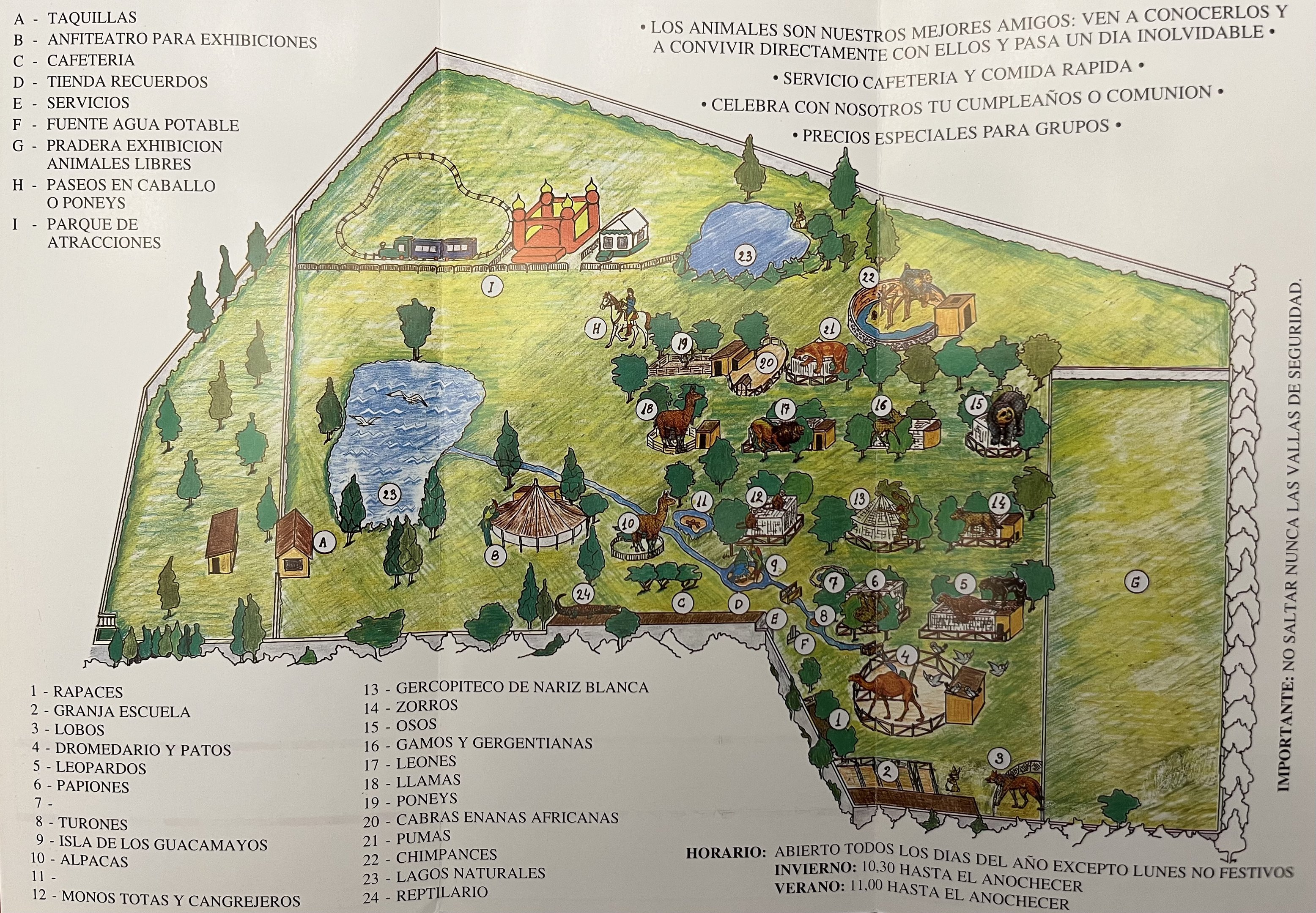 Zoo Parque Grande Map - undated