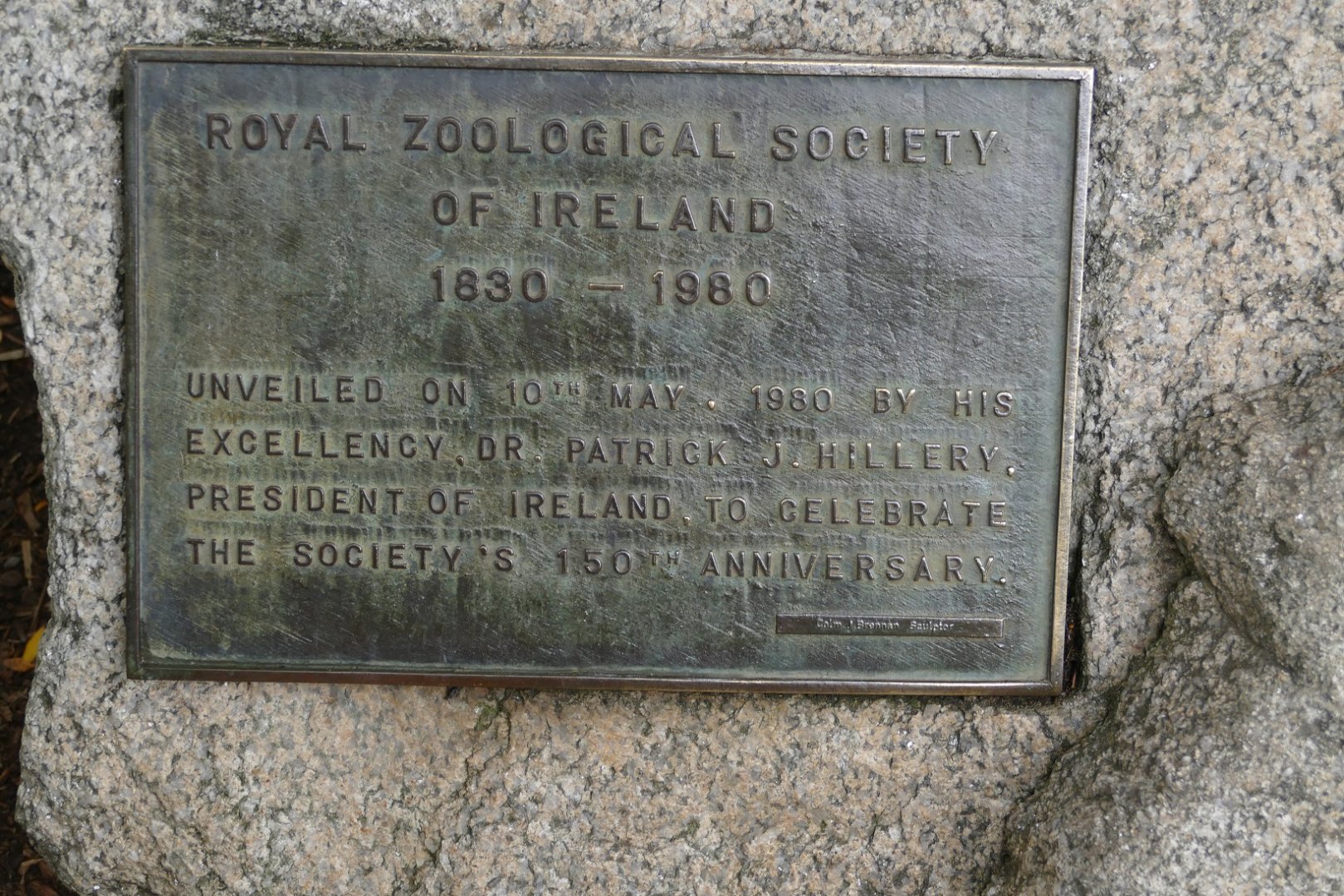 Zoo plaque, September 2018