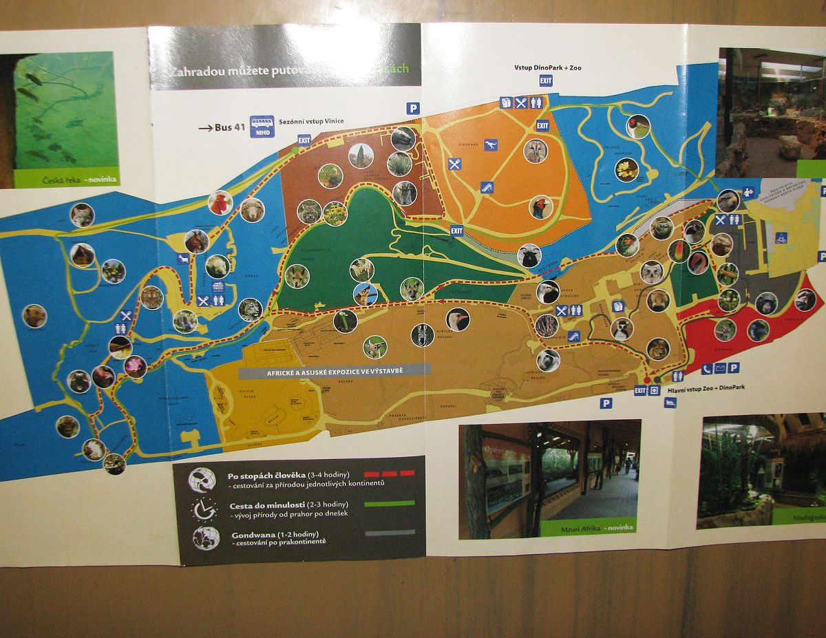 Zoo Plzen Map 2009