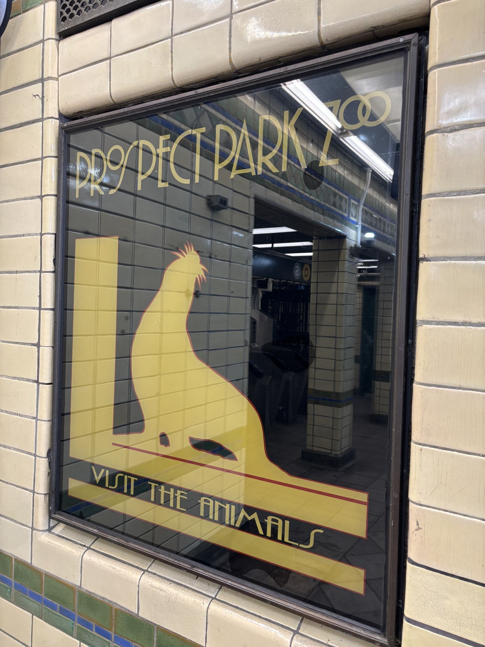 Zoo Poster - at subway station