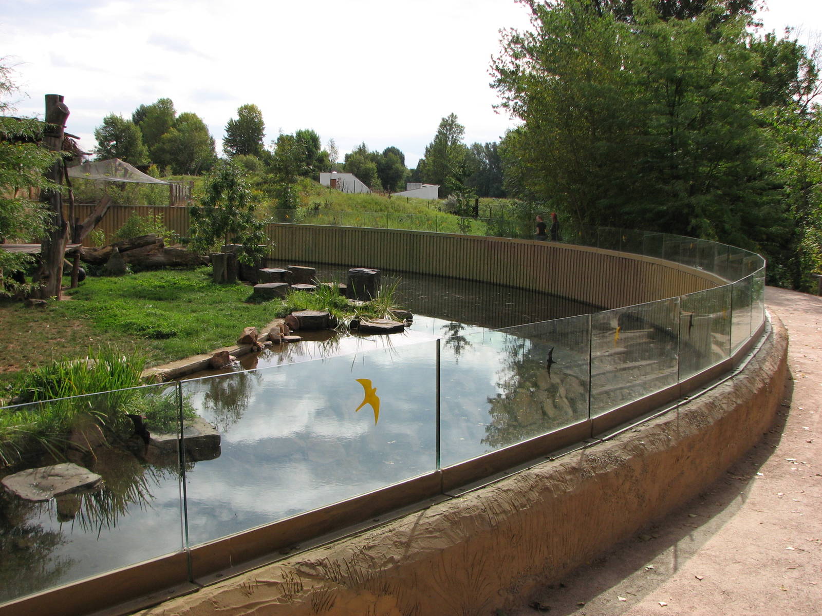 Zoo Praha - Front of Asiatic Lion exhibit