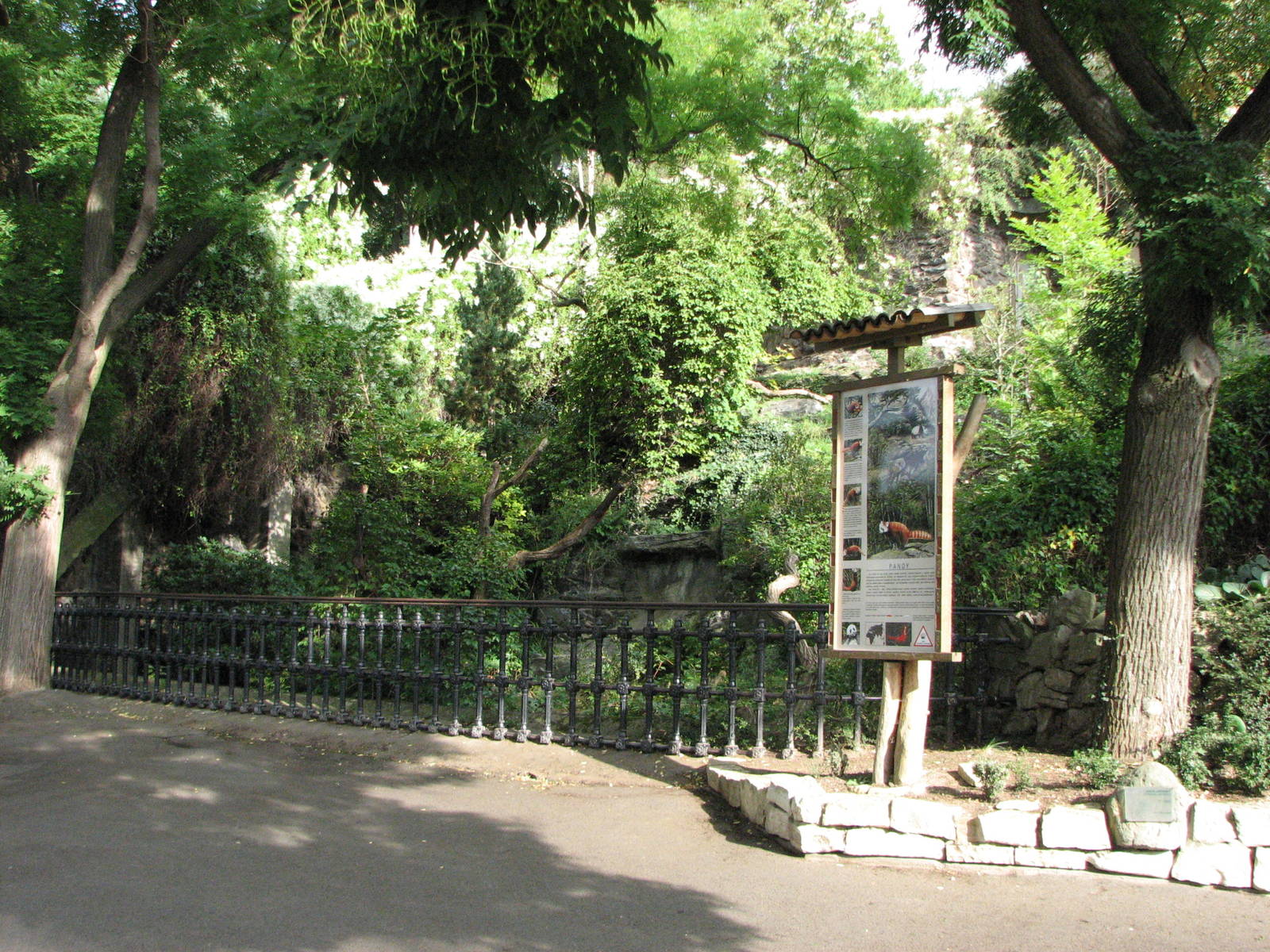 Zoo Praha - Front of Red Panda exhibit