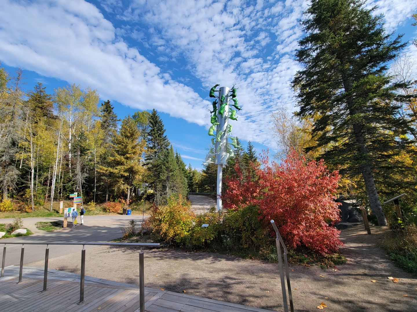 Zoo Sauvage 10/22 - Art outside main restaurant