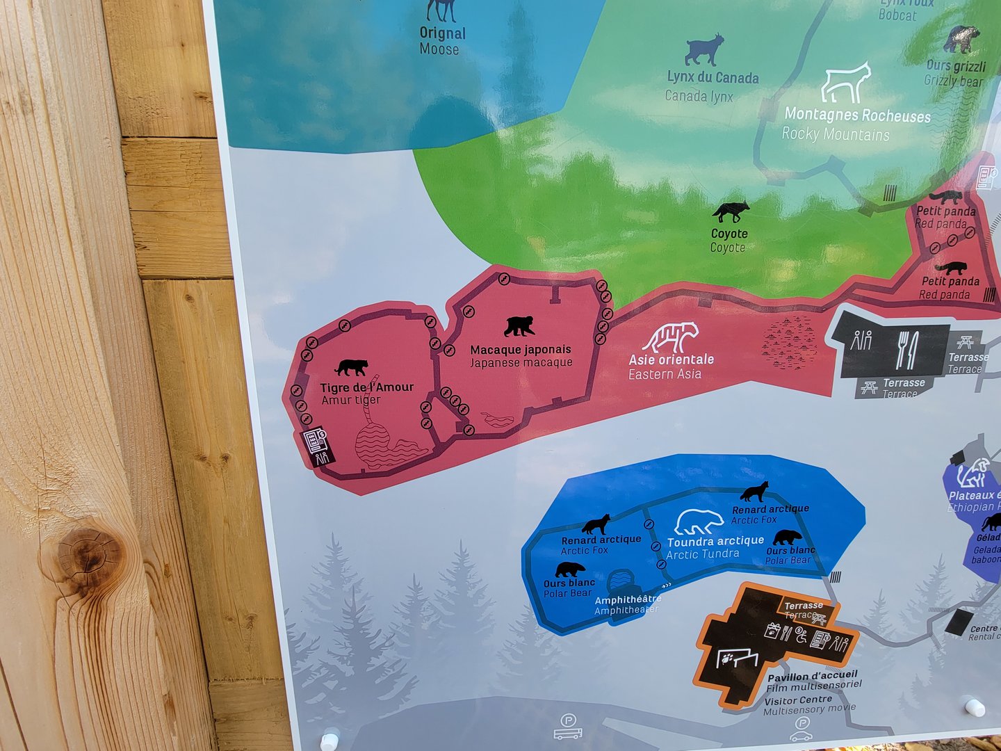 Zoo Sauvage 10/22 - Eastern Asia, map showing the many, many stairs to go to the upper paths