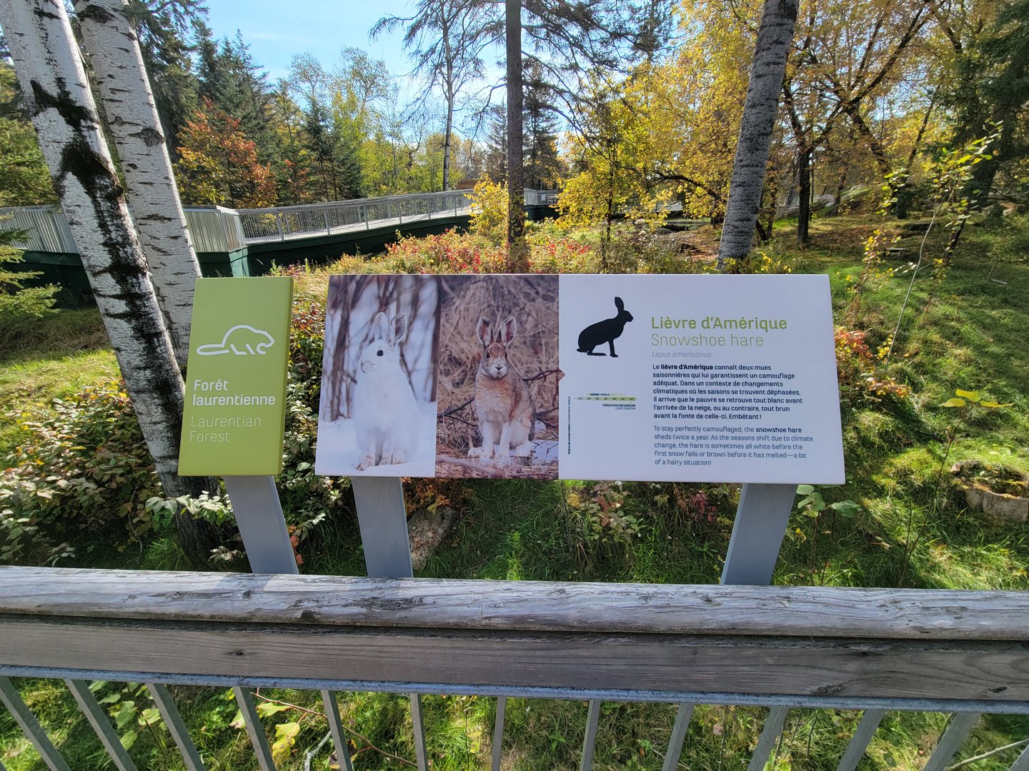 Zoo Sauvage 10/22 -  Laurentian Forest, fantastic signage in French and English