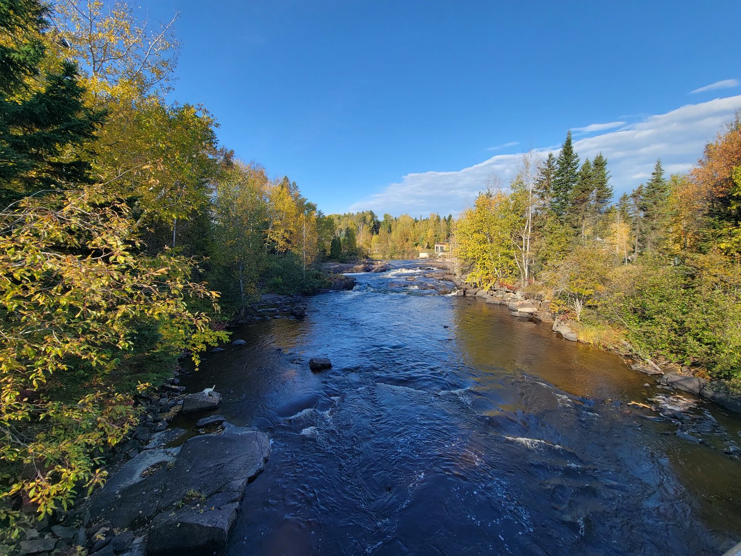 Zoo Sauvage 10/22 - Rivière-aux-saumons from bridge to Laurentian Forest