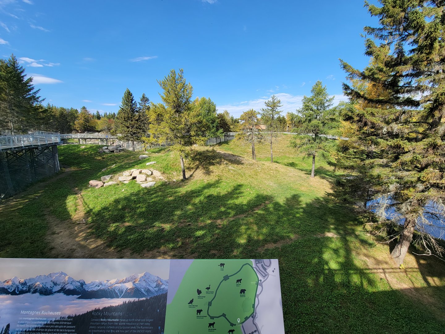 Zoo Sauvage 10/22 - Rocky Mountains, brown bear and bobcat exhibit