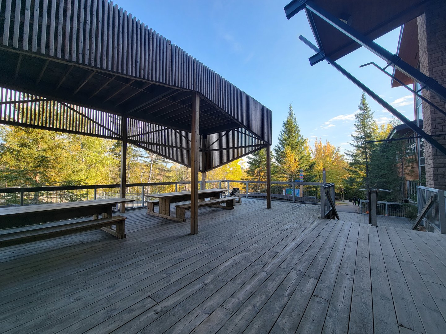 Zoo Sauvage 10/22 - Terrace outside Visitor Centre