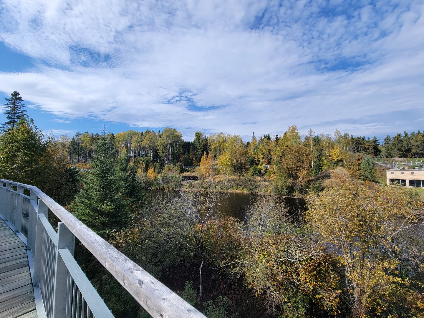 Zoo Sauvage 10/22 - View of Eastern Asia exhibits across the Rivière au Saumon
