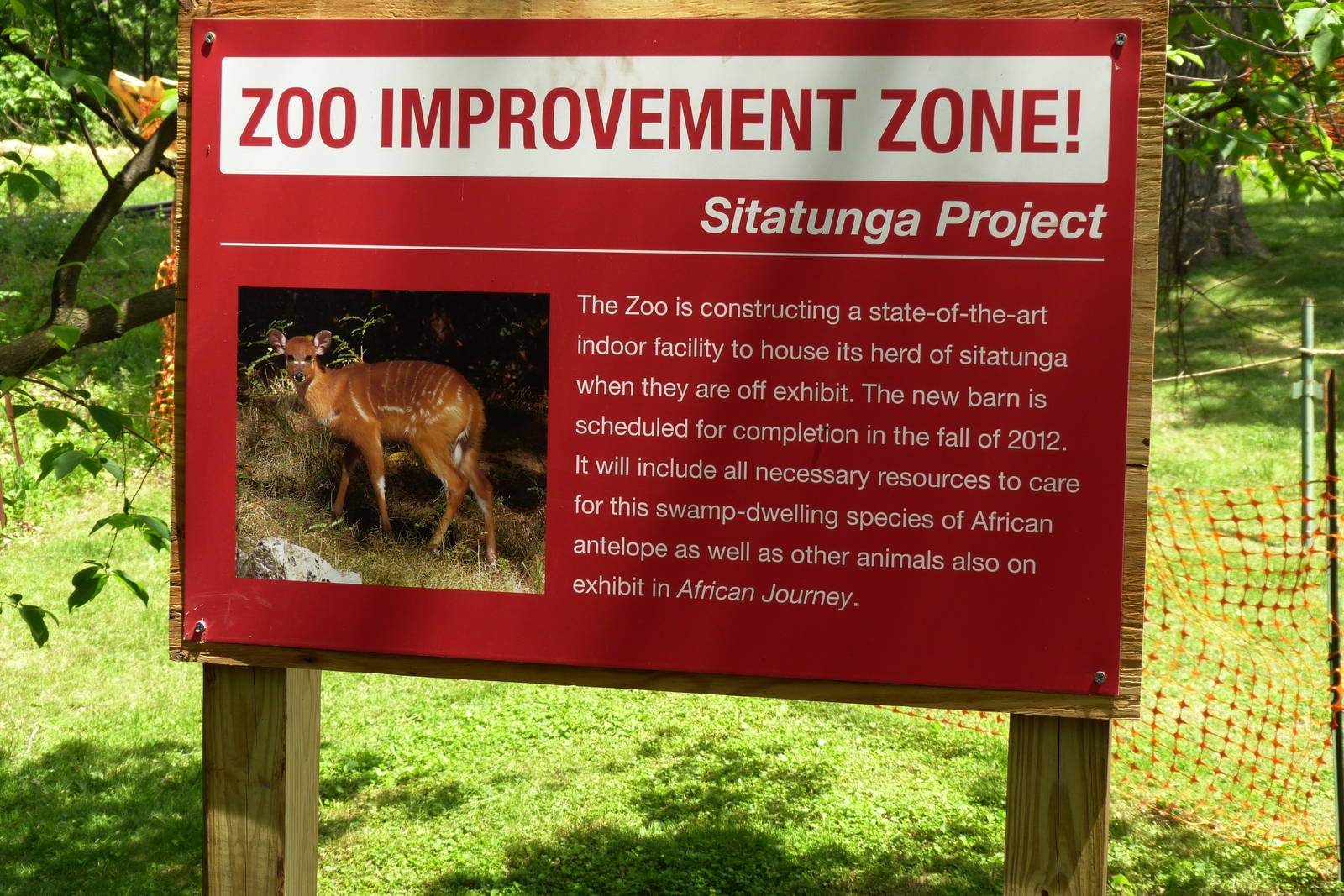 Zoo Sign (African Journey), 5-12-12