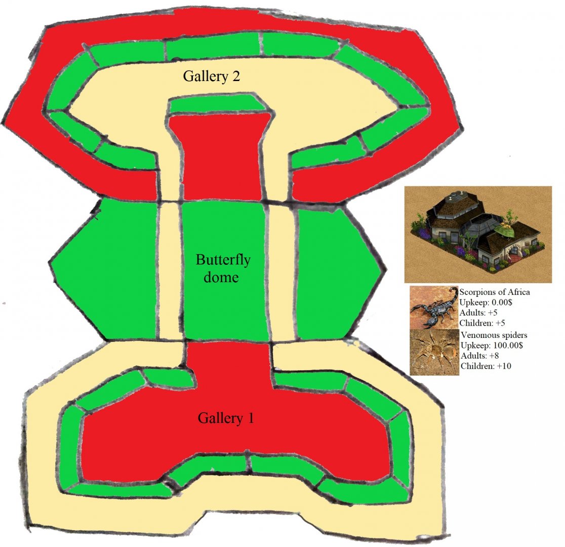 Zoo Tycoon: Insect House Map