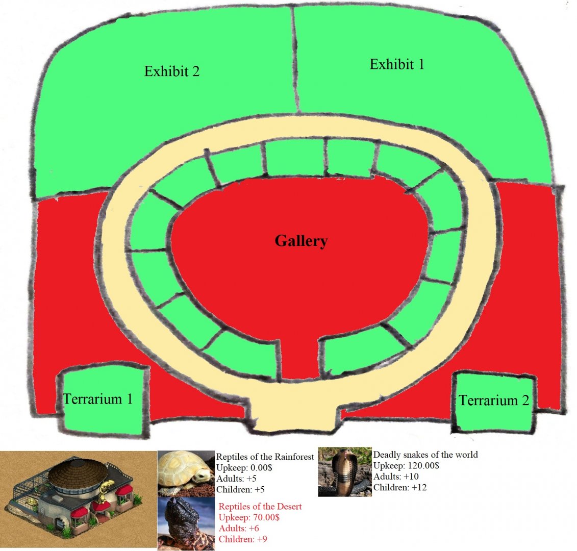 Zoo Tycoon: Reptile House map