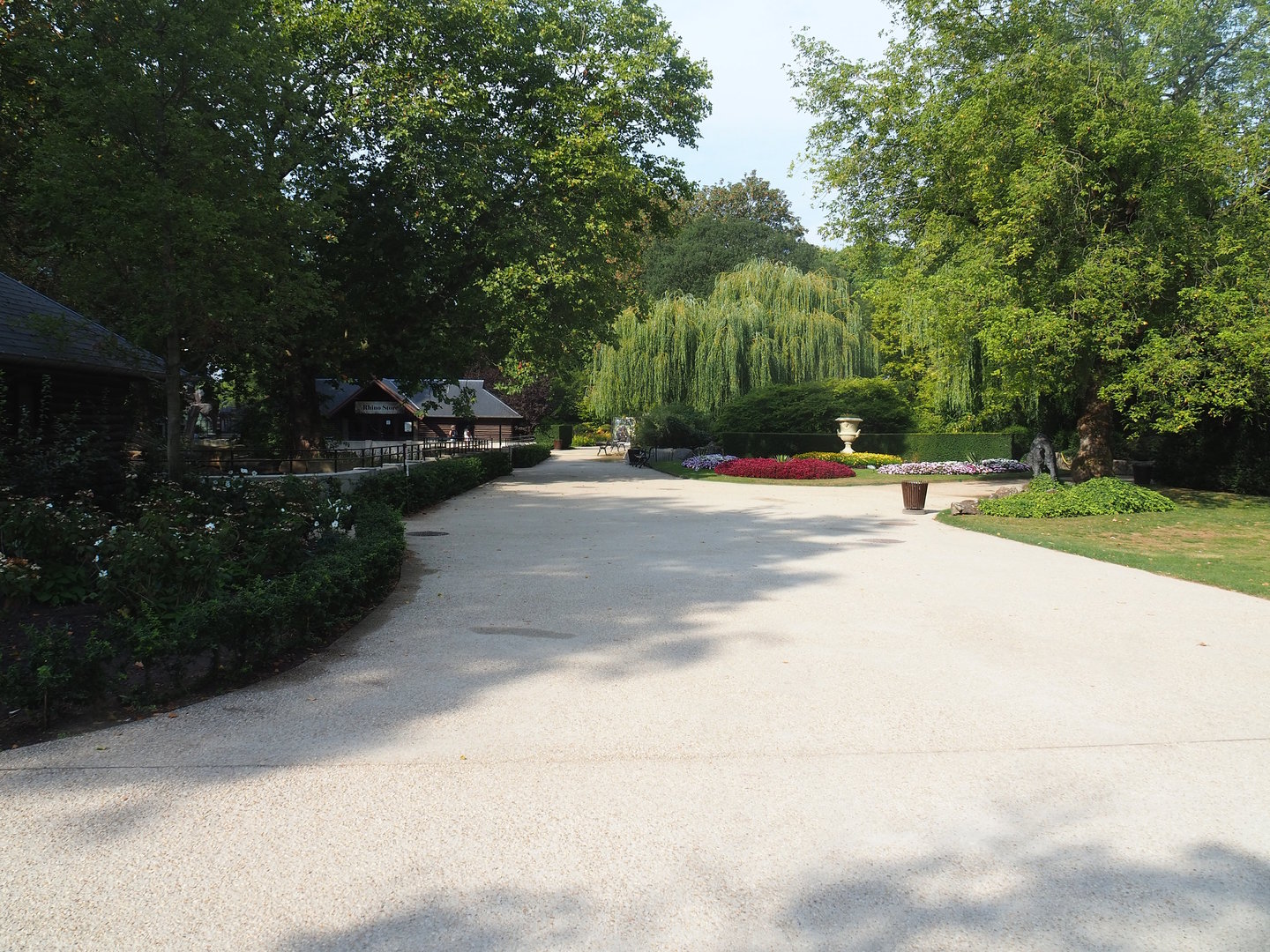Zoo view near the Southern white rhinoceros and Grant's zebra paddock, 2022-08-16