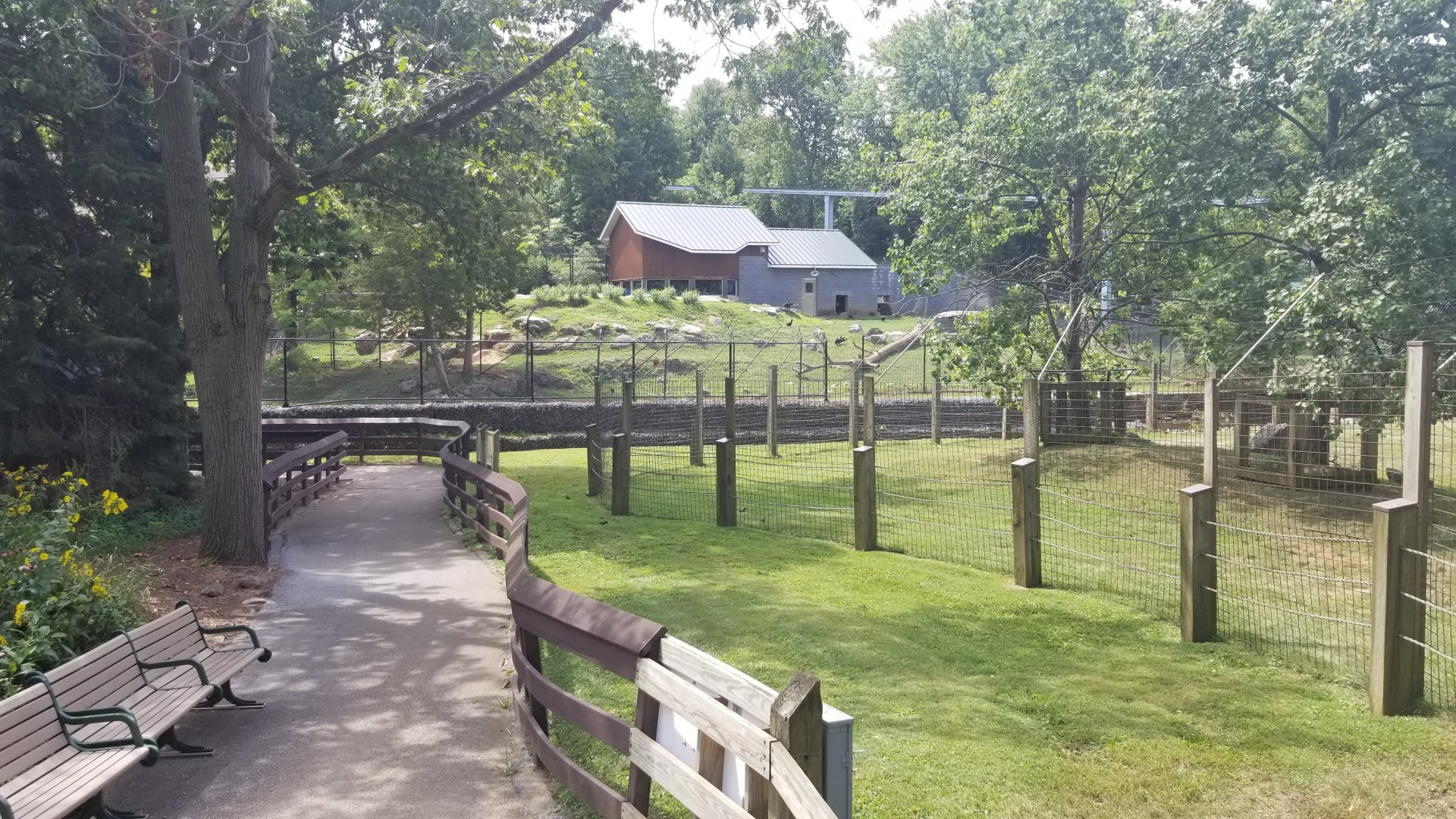 ZooAmerica - Bear exhibit from across the stream