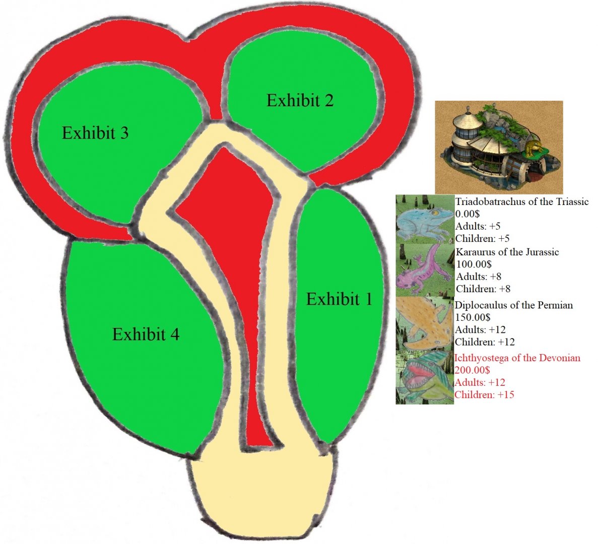 ZT Dinosaur Digs: Lepospondyli house
