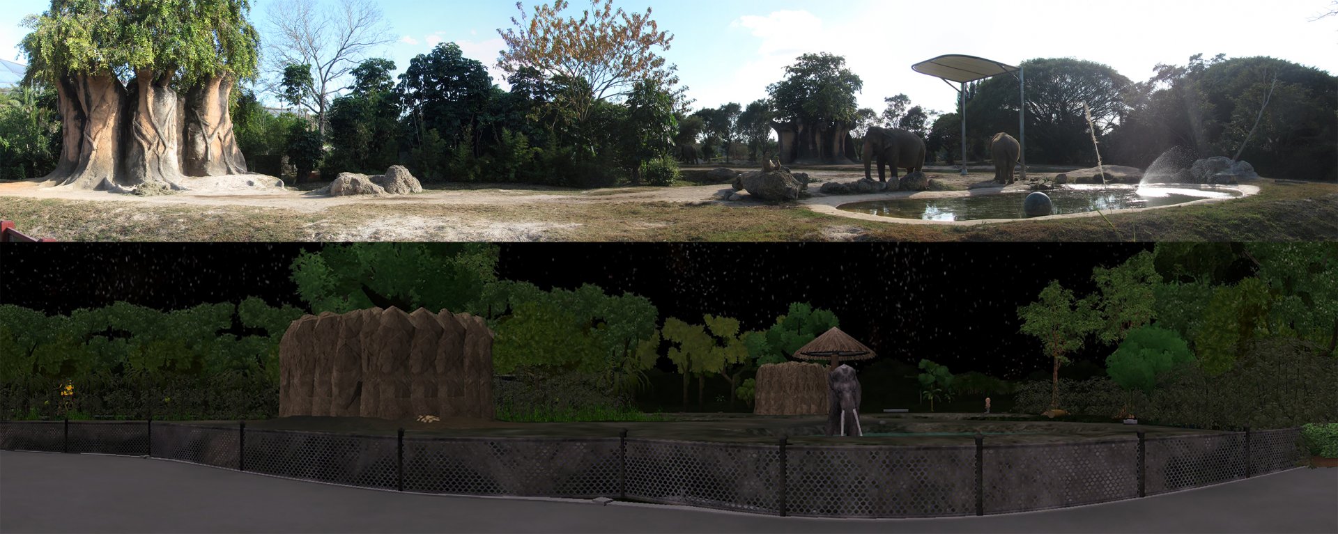 ZT2 Zoo Miami Asian Elephant Exhibit Recreation