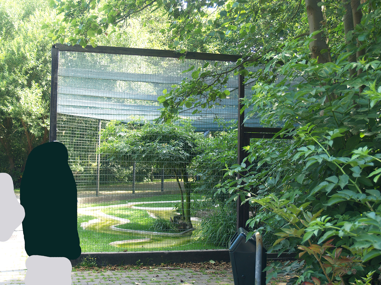 Zwin Bird Park (Now closed and demolished) - Black-crowned night heron aviary, 2006-07-14